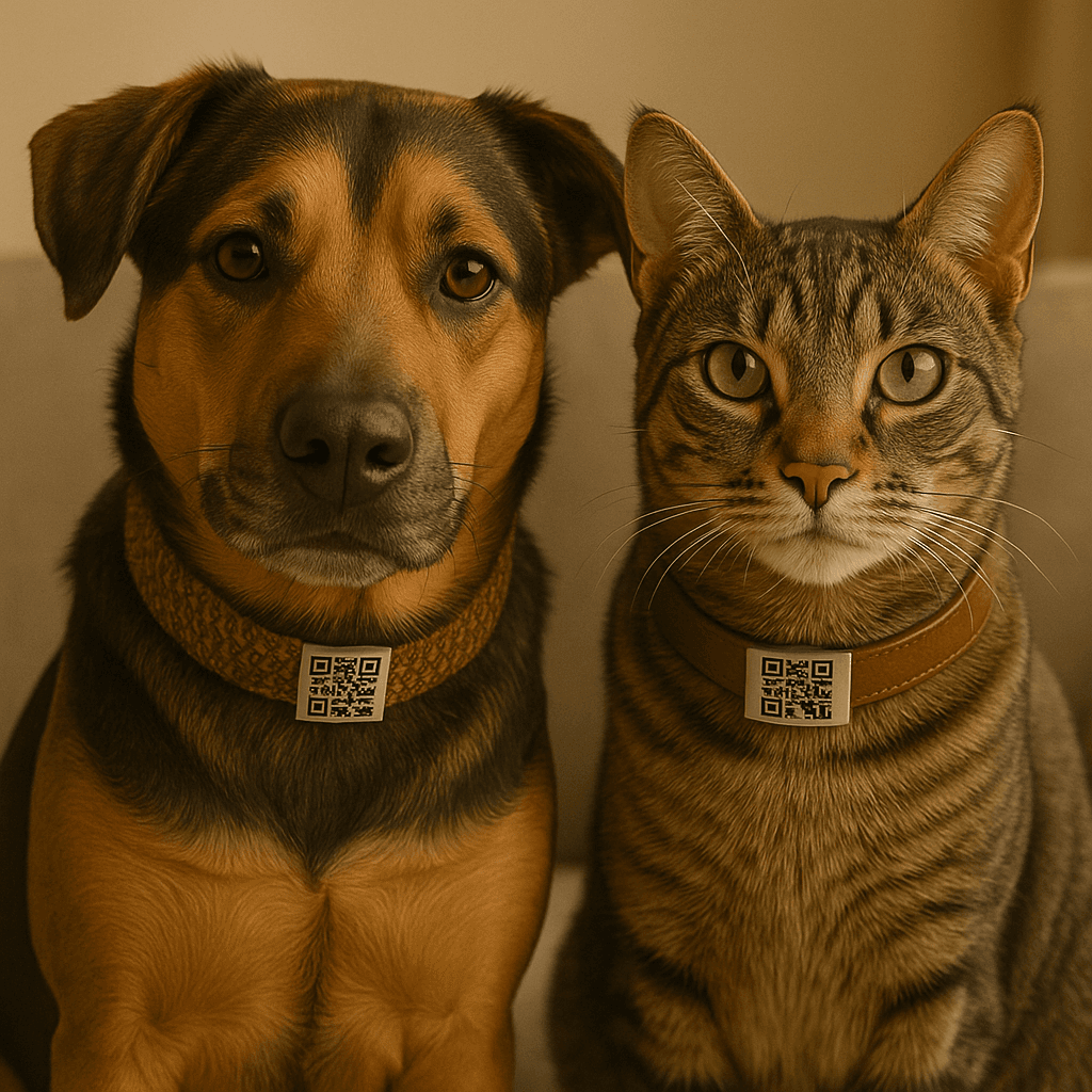 Mascotas felices con códigos QR - Patitas Perdidas